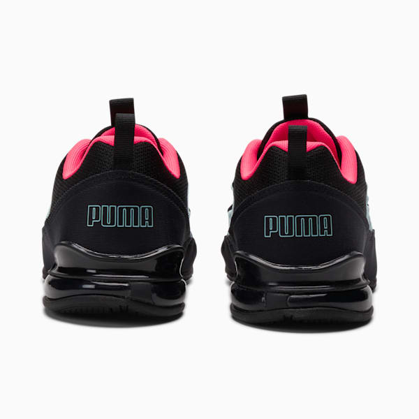 Tenis de entrenamiento para mujer Riaze Prowl, Puma Black-Ignite Pink-Aquamarine, extralarge